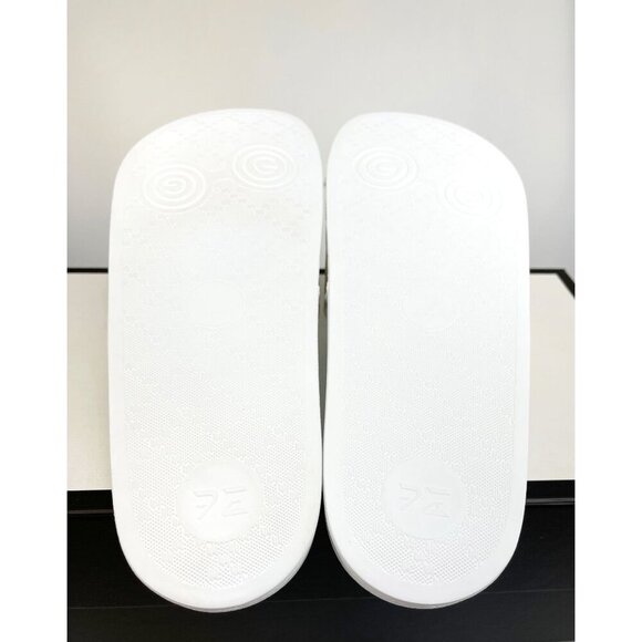 NIB Gucci worldwide man slides in white size 6 - Picture 9 of 12